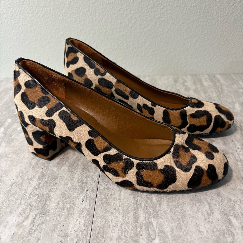 Margaux Leopard Print Block Heels